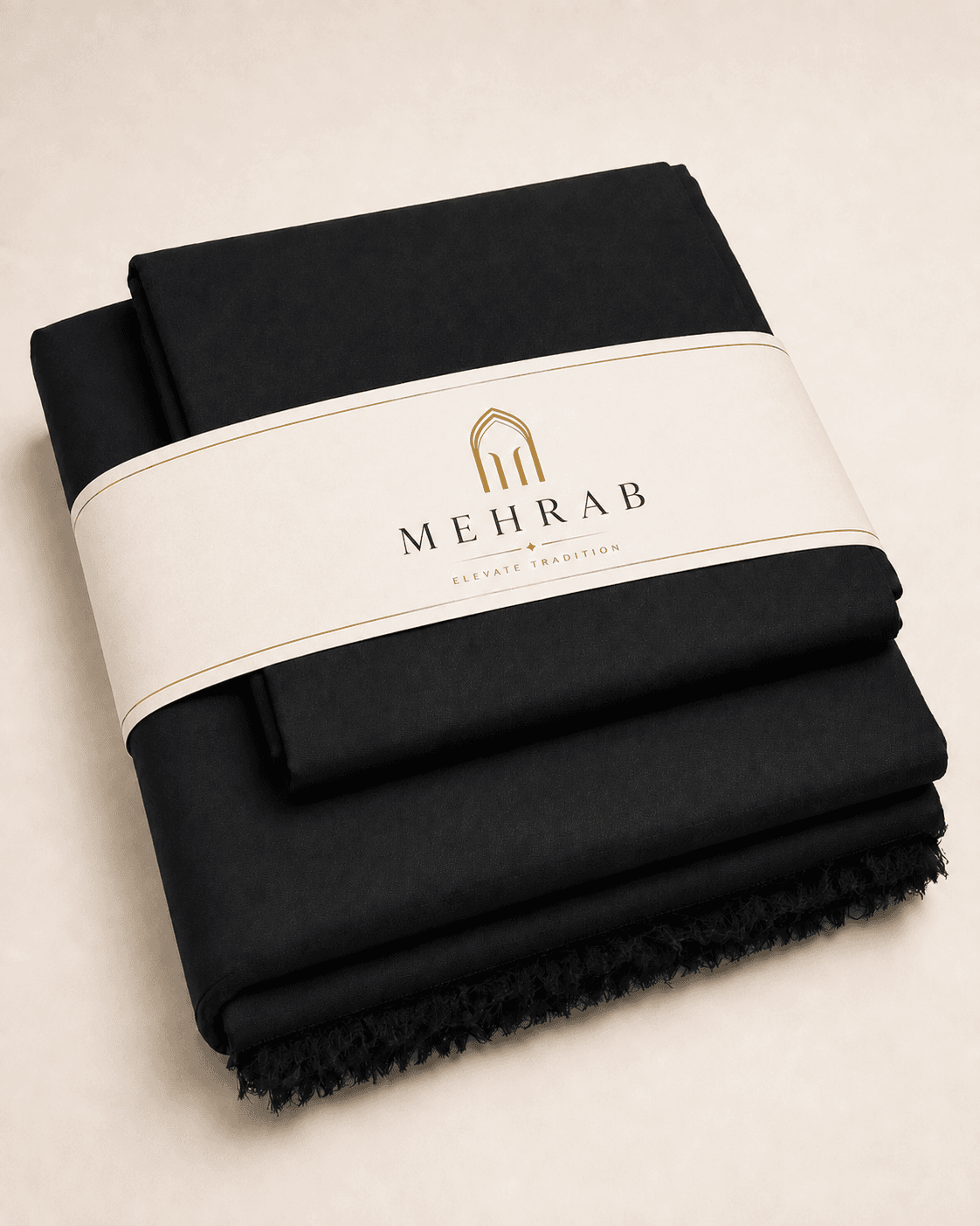 Mehrab Essential Black Unstitched Shalwar Kameez